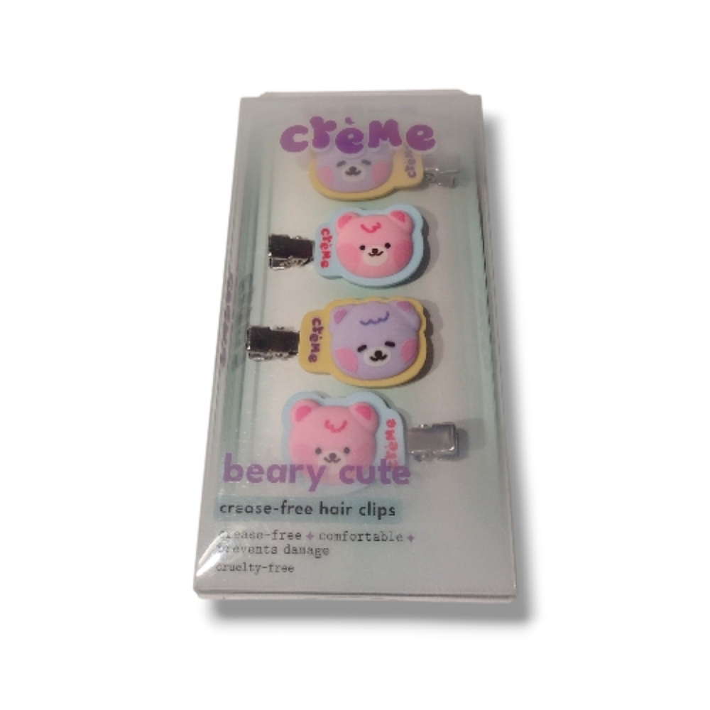 The Crème Shop Beary Cute Cease-Free Hair Clips